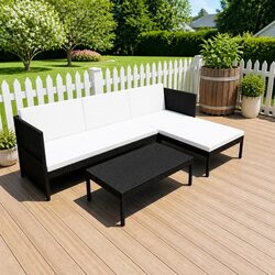 Versatile 3 Piece Lounge Set for Outdoor Living
