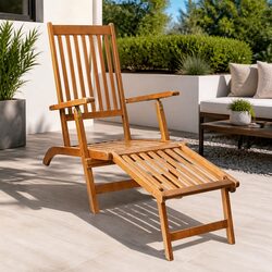 Comfortable Folding Sun Lounger for Garden and Patio Use