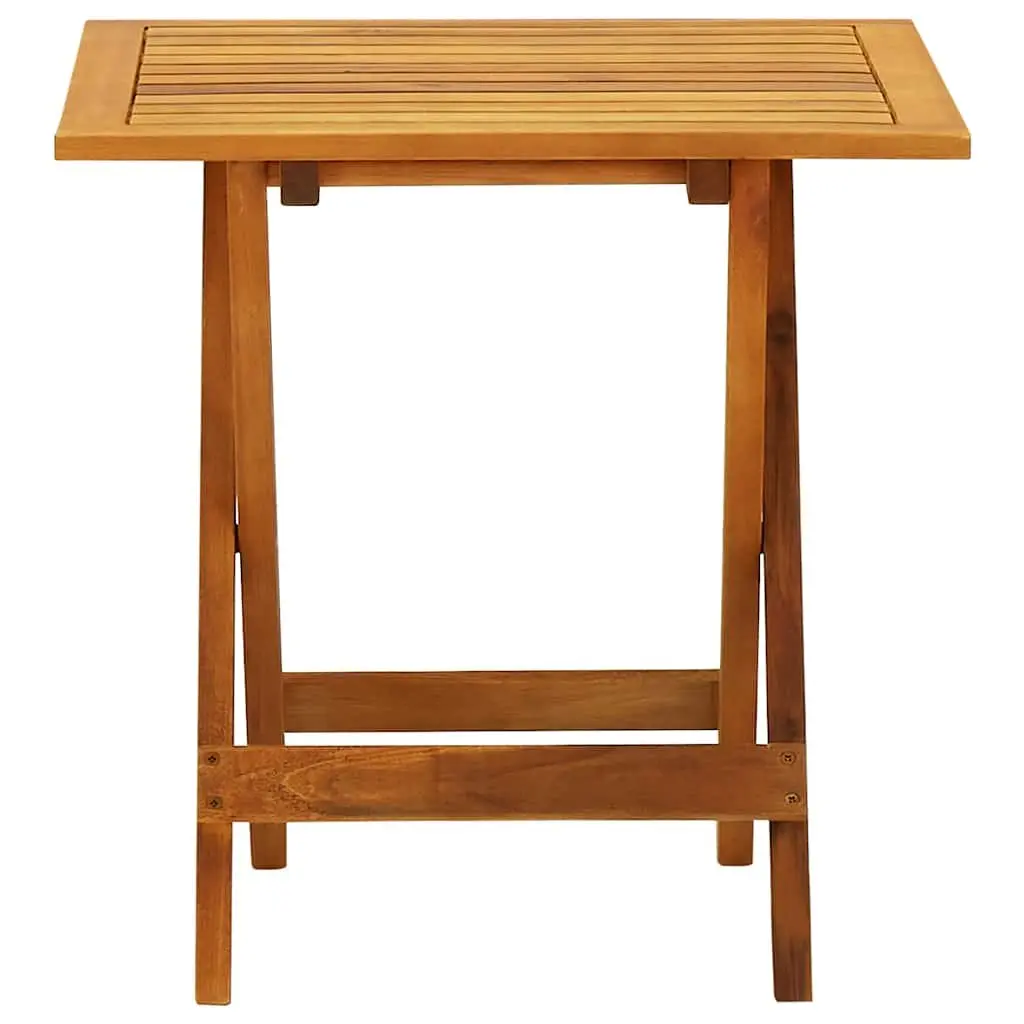 Bistro Table 46x46x47 cm Folding Wooden Coffee Side Table Indoor Outdoor Garden