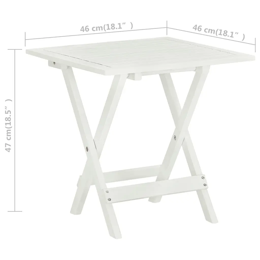 Wooden Bistro Table Compact Side Table Indoor Outdoor Coffee Table Folding