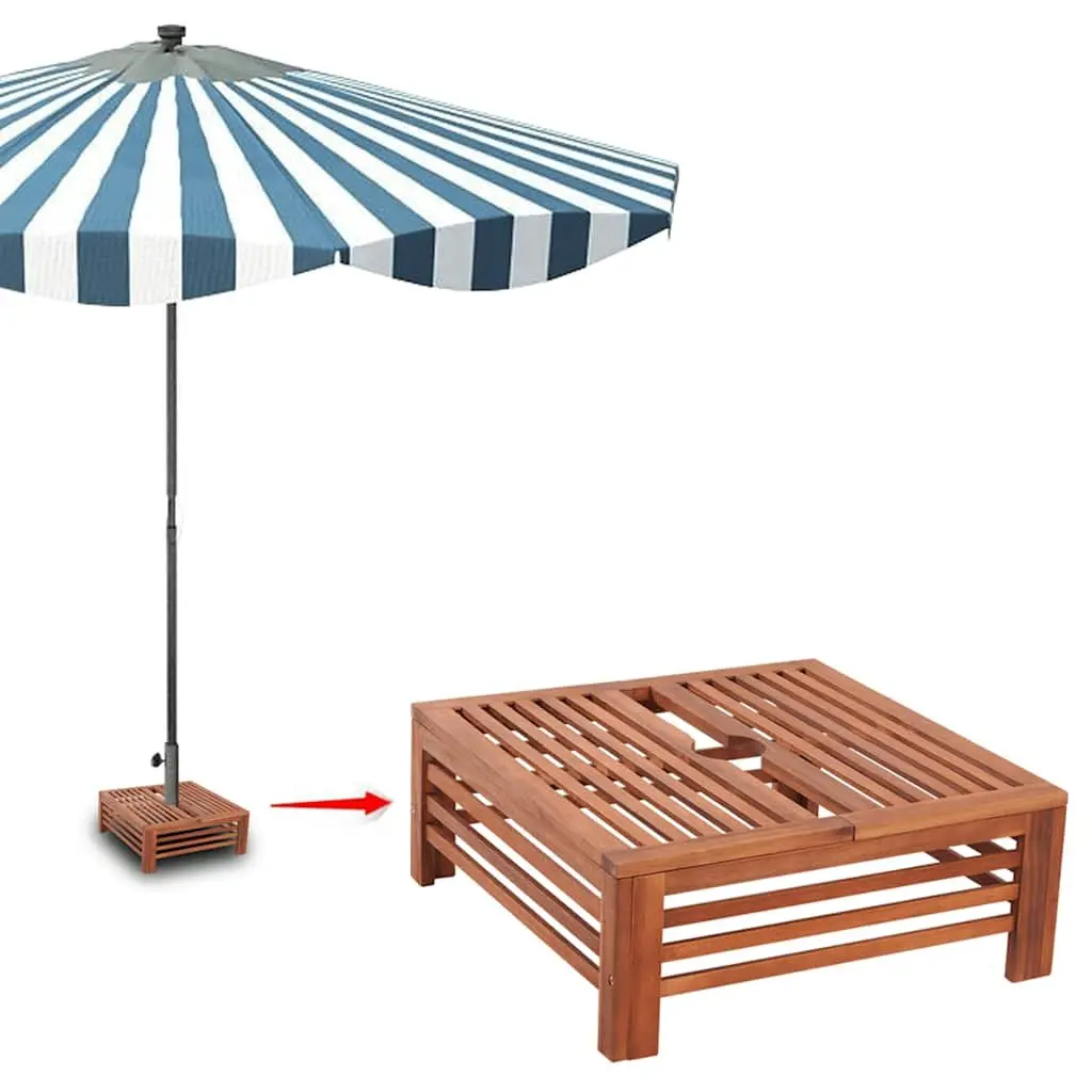Wooden Parasol Stand for Garden Use