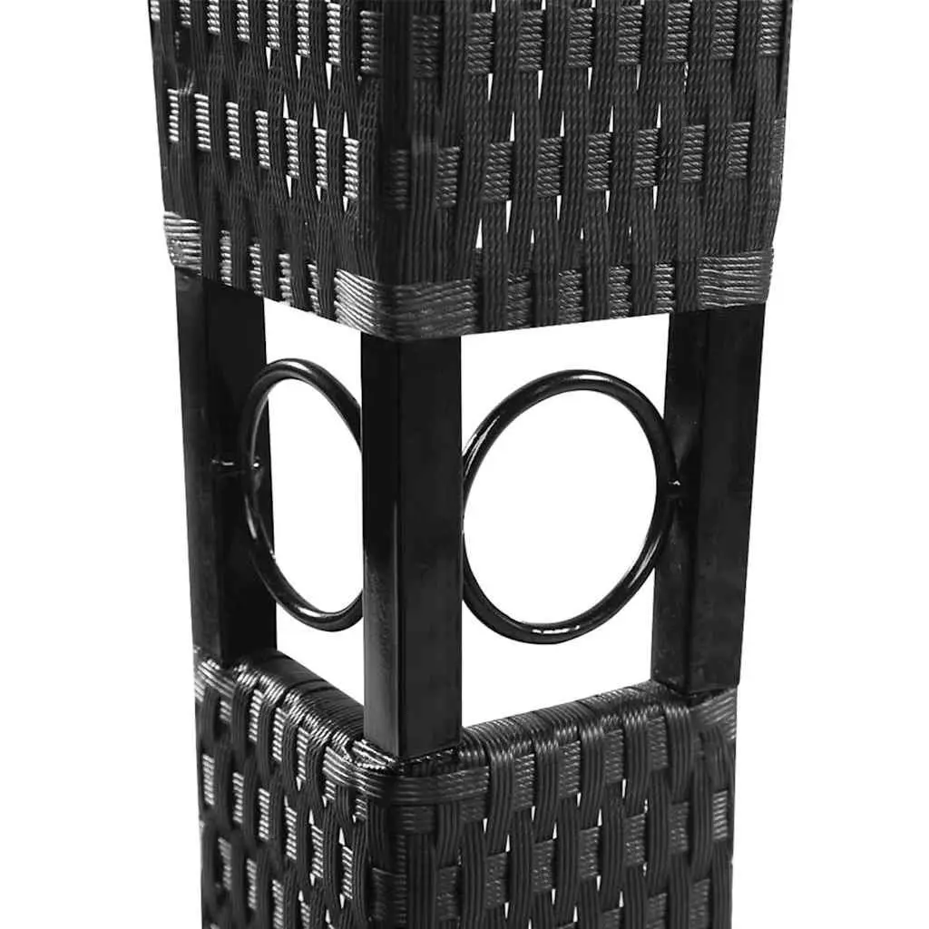 Outdoor Gazebo Poly Rattan Wicker 3x4m Sunshade Pavilion Grey Roof