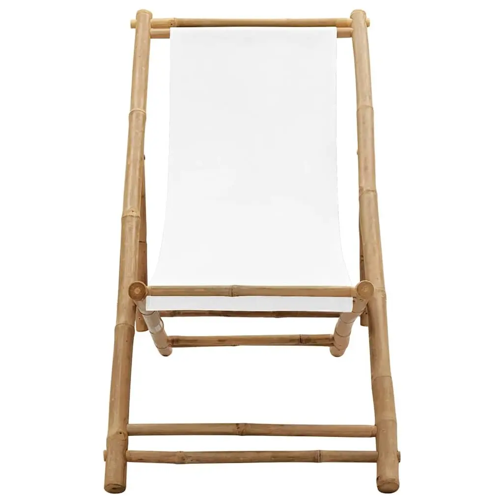 Bamboo Deck Chair for Garden and Patio Use