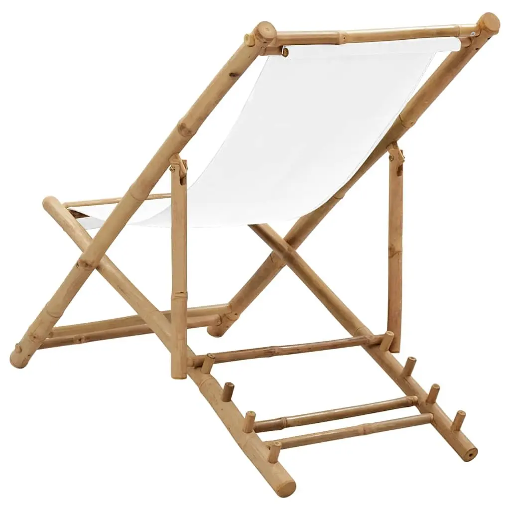Bamboo Deck Chair for Garden and Patio Use