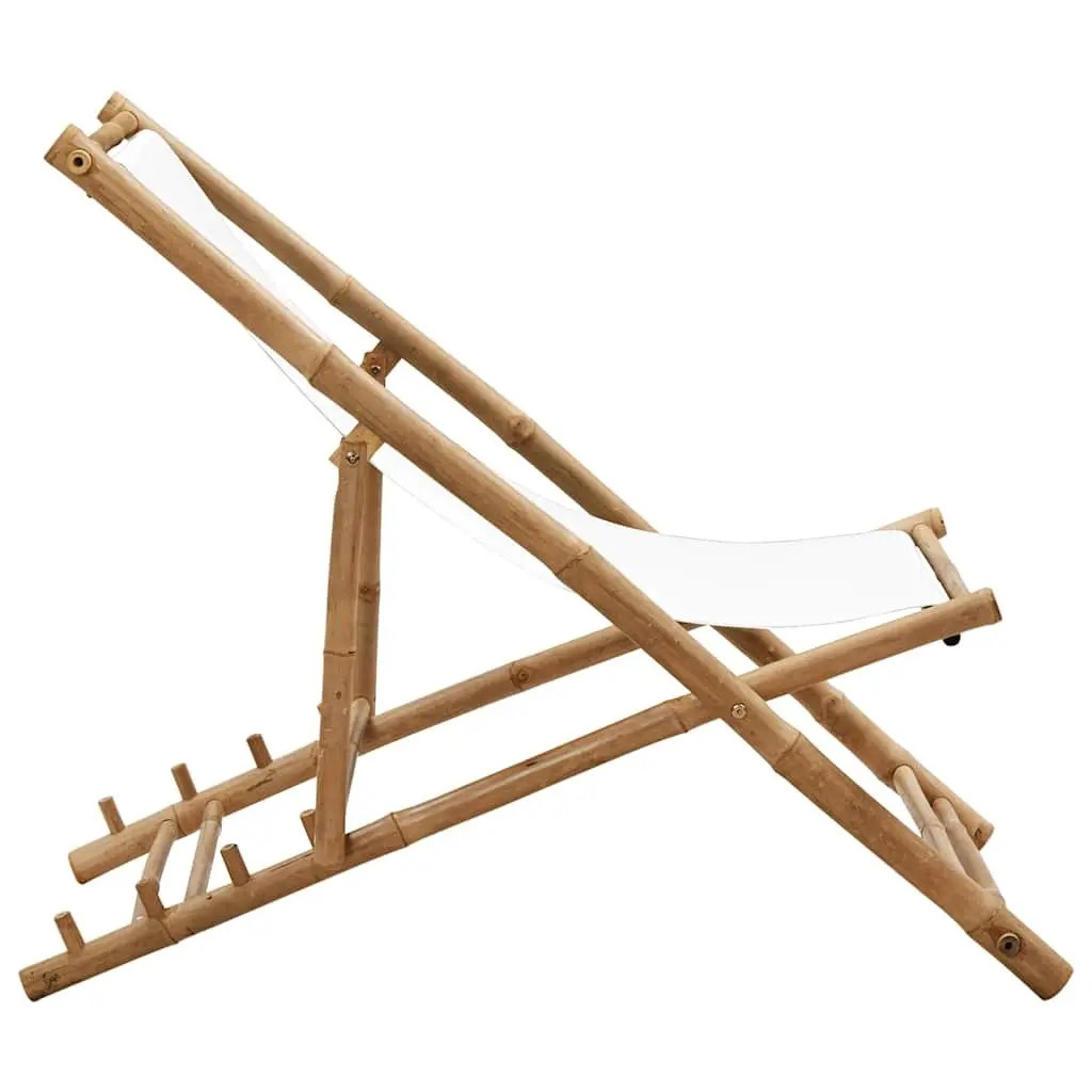 Bamboo Deck Chair for Garden and Patio Use