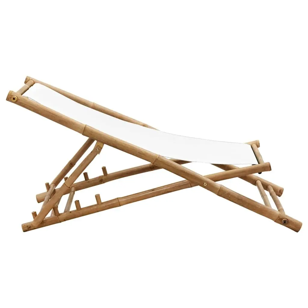 Bamboo Deck Chair for Garden and Patio Use