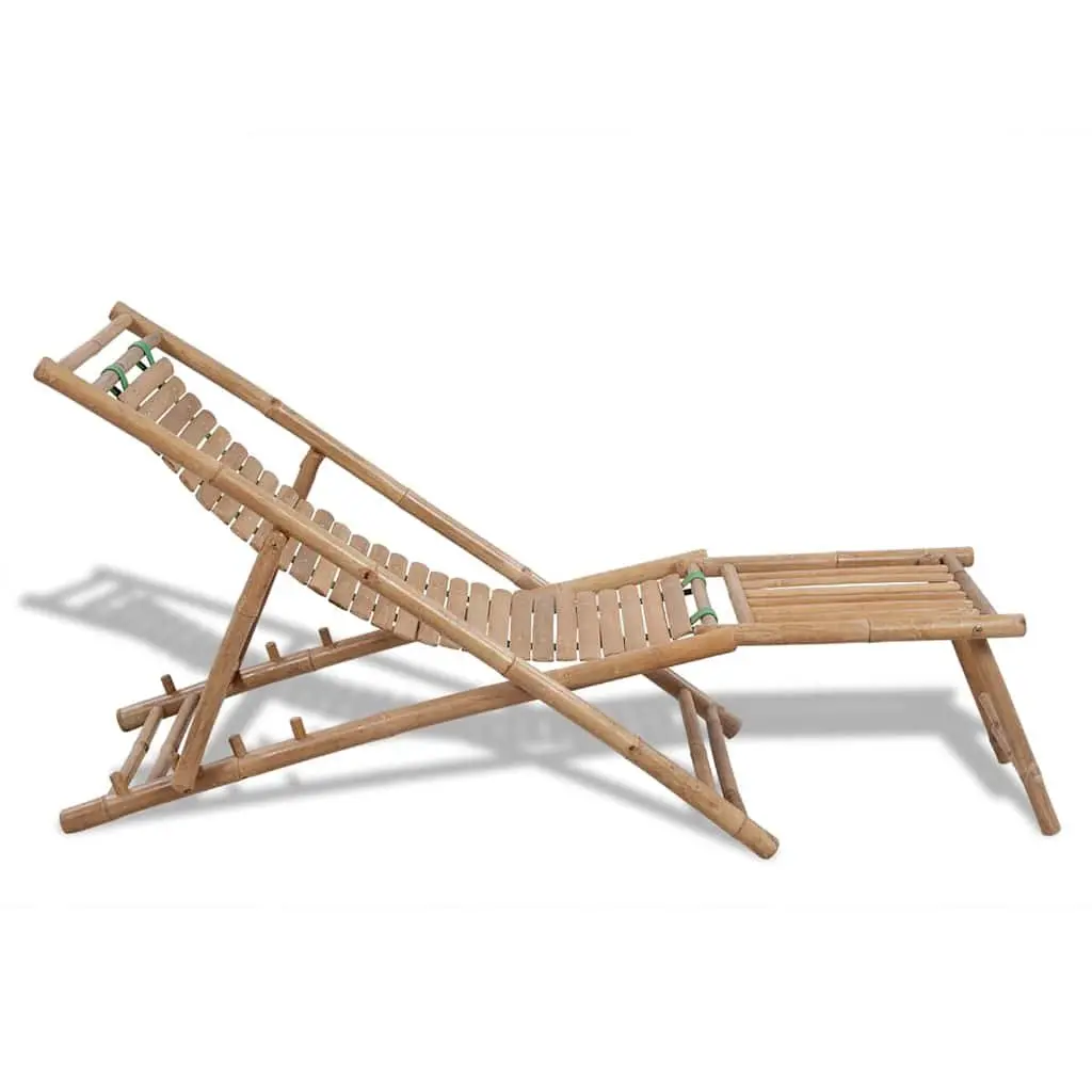 Bamboo Deck Chair for Outdoor Relaxation
