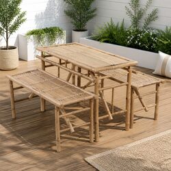 Versatile Foldable Beer Table and Benches for Outdoor Use