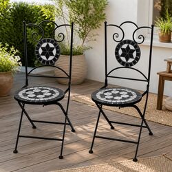 Mosaic Folding Chairs for Outdoor Spaces