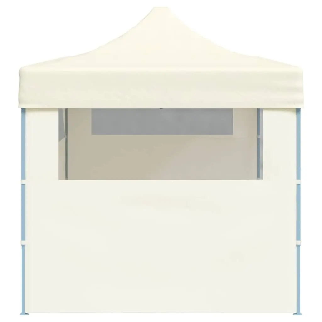 Pop-up Party Tent Waterproof Oxford Fabric 3 x 6 m Cream Powder-coated Steel