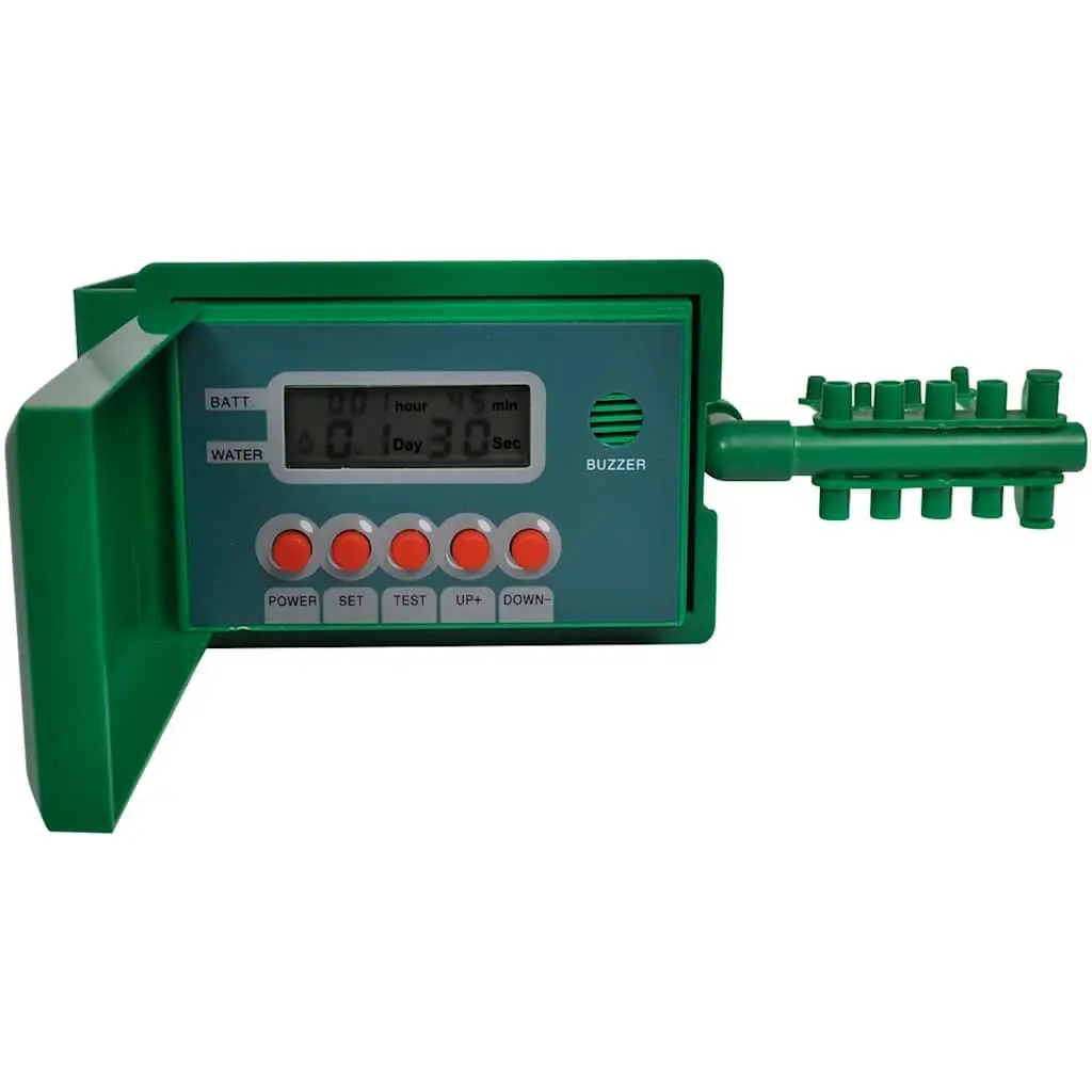 Irrigation System Water Timer Automatic Controller Green 10 m Vinyl Tube