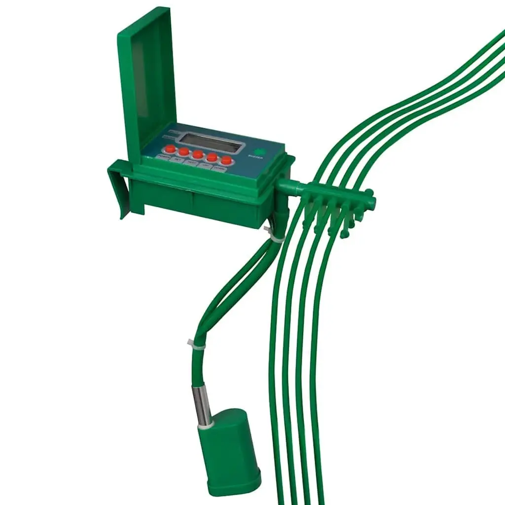 Irrigation System Water Timer Automatic Controller Green 10 m Vinyl Tube