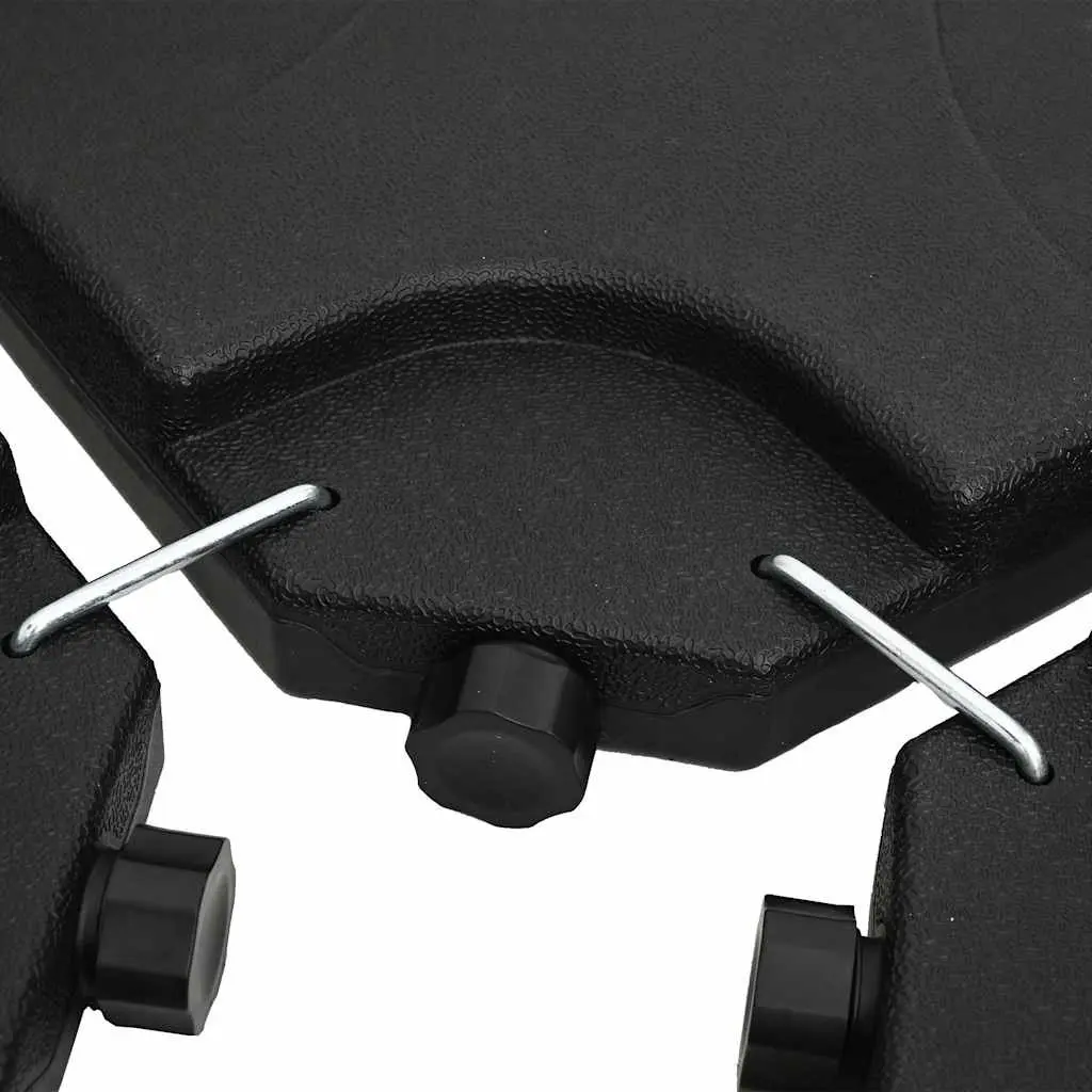 Parasol Base Fillable Water Sand 60L Portable Umbrella Stand Black