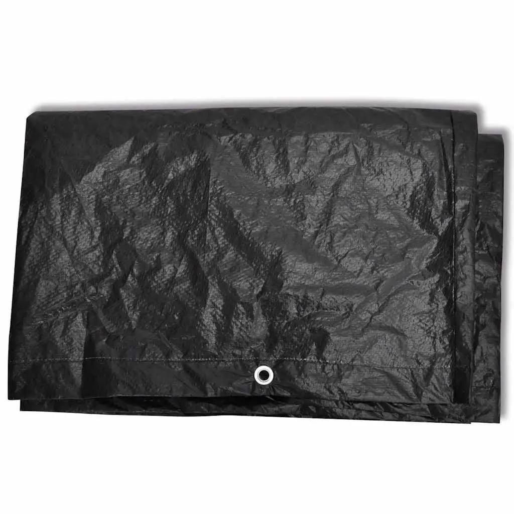 Garden Furniture Cover Polyethylene 172x113x73cm Black Outdoor Patio Rattan Protection