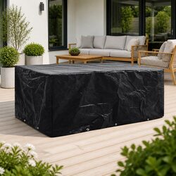 Functional Black Garden Furniture Cover 229x113x73cm