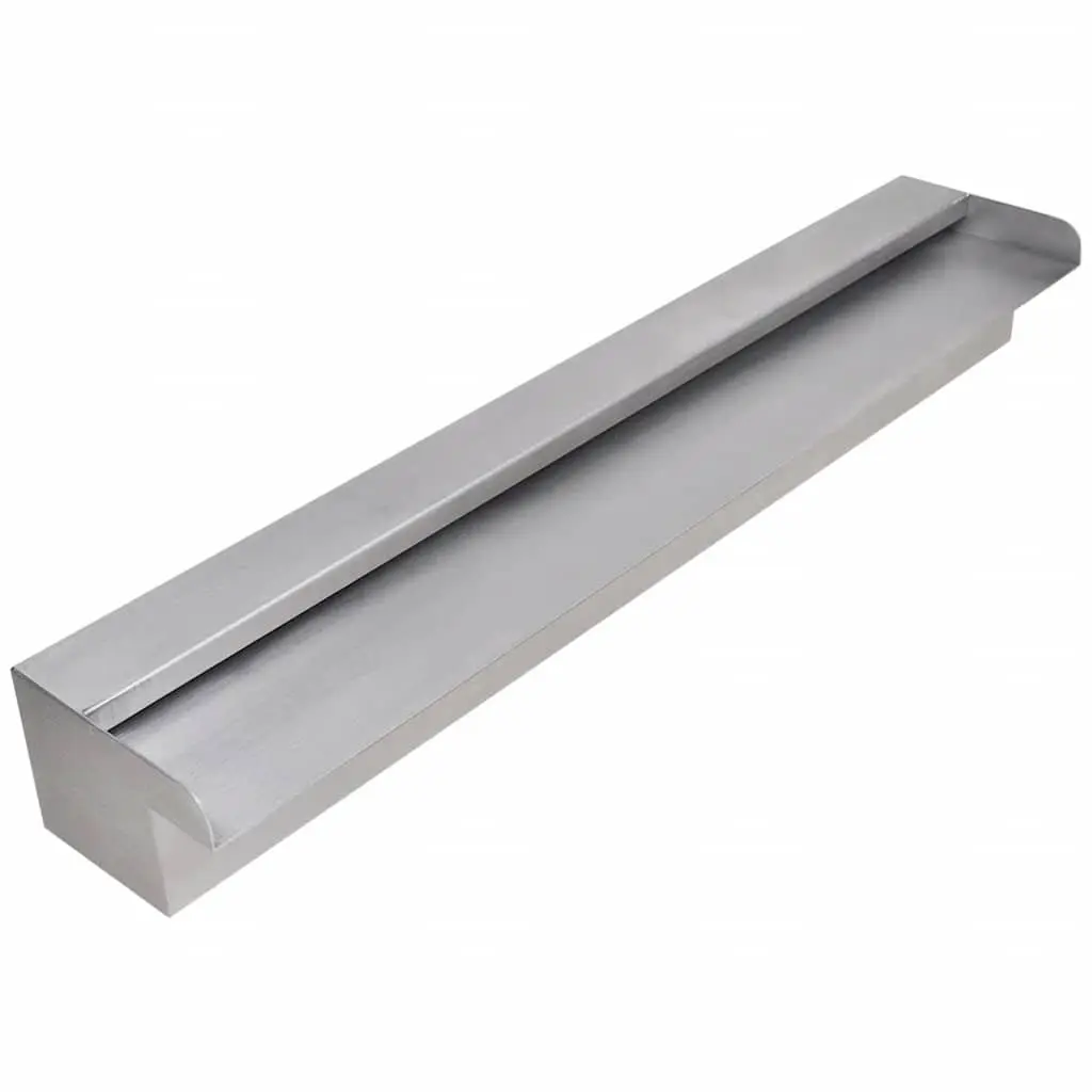 Rectangular Waterfall Fountain Silver 60cm Water Feature