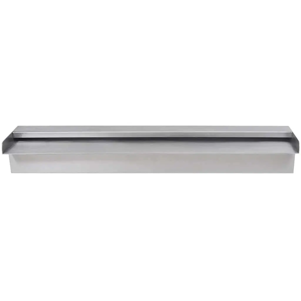 Rectangular Waterfall Fountain Silver 60cm Water Feature