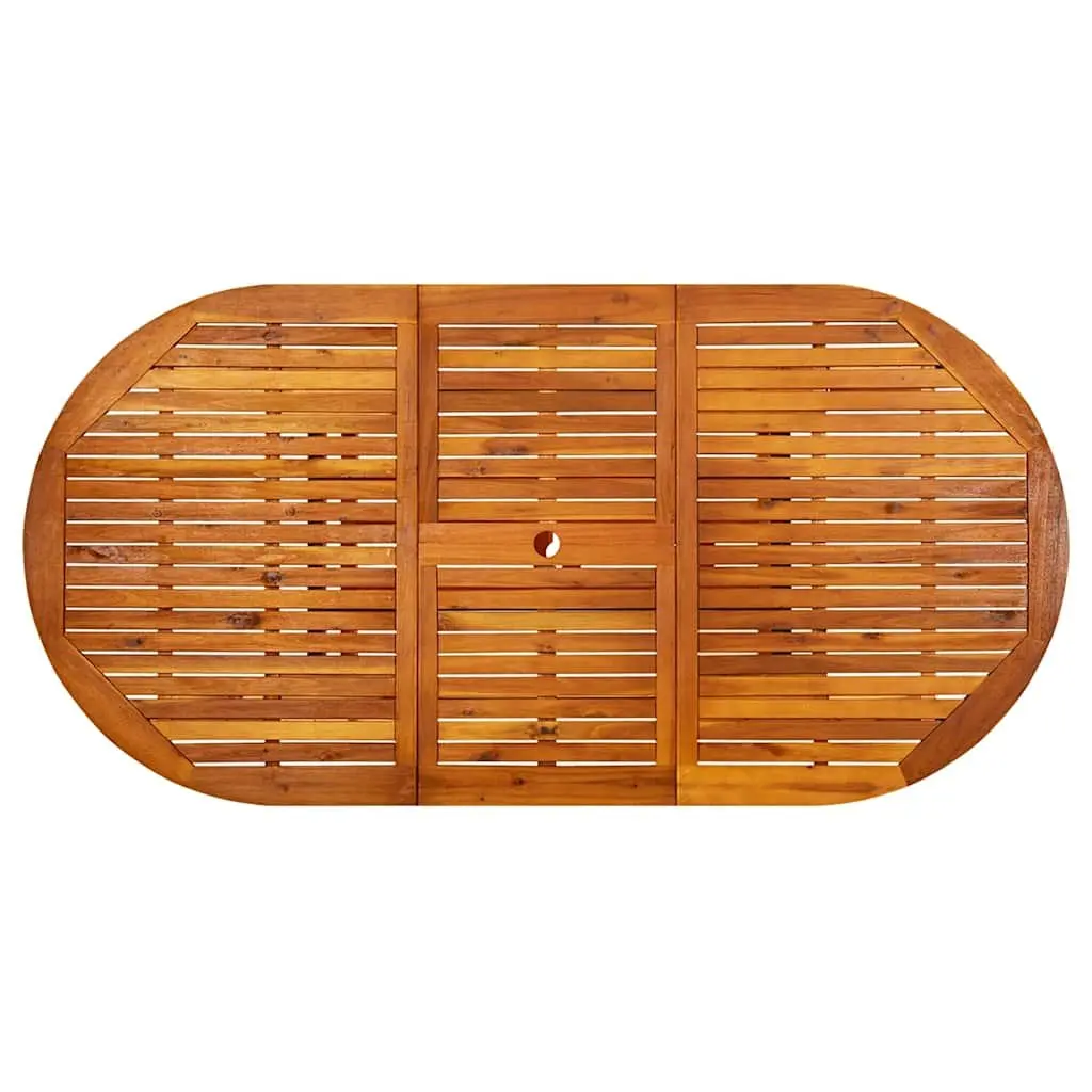 Outdoor Dining Table Solid Acacia Wood Extendable 150-200x100x75cm Brown
