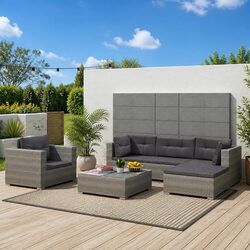 Practical 6 Piece Lounge Set for Outdoor Use