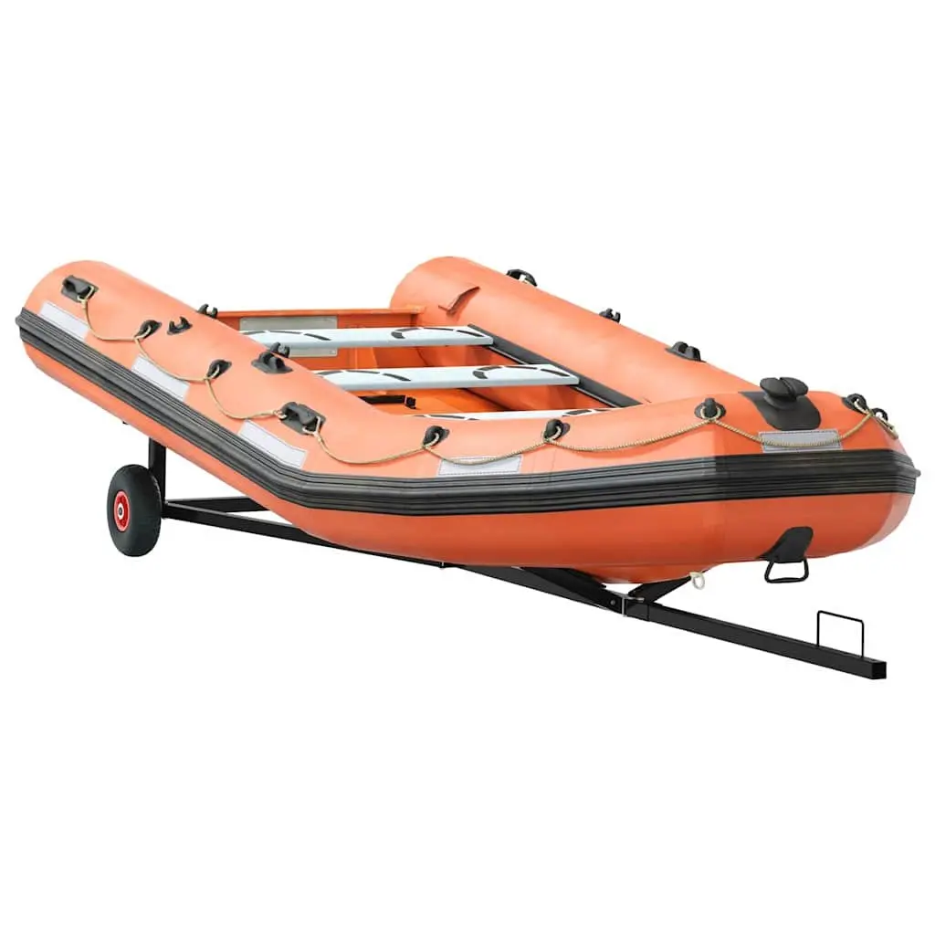Steel Boat Trailer Frame 302cm x 107cm x 42cm Grey Durable Construction for Marine Transport