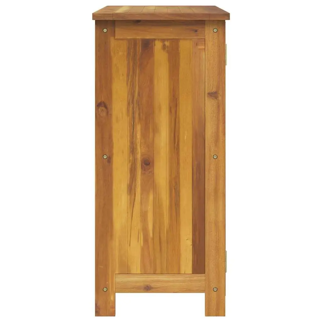 Garden Storage Cabinet with Shelf Door Solid Acacia Wood Outdoor Furniture
