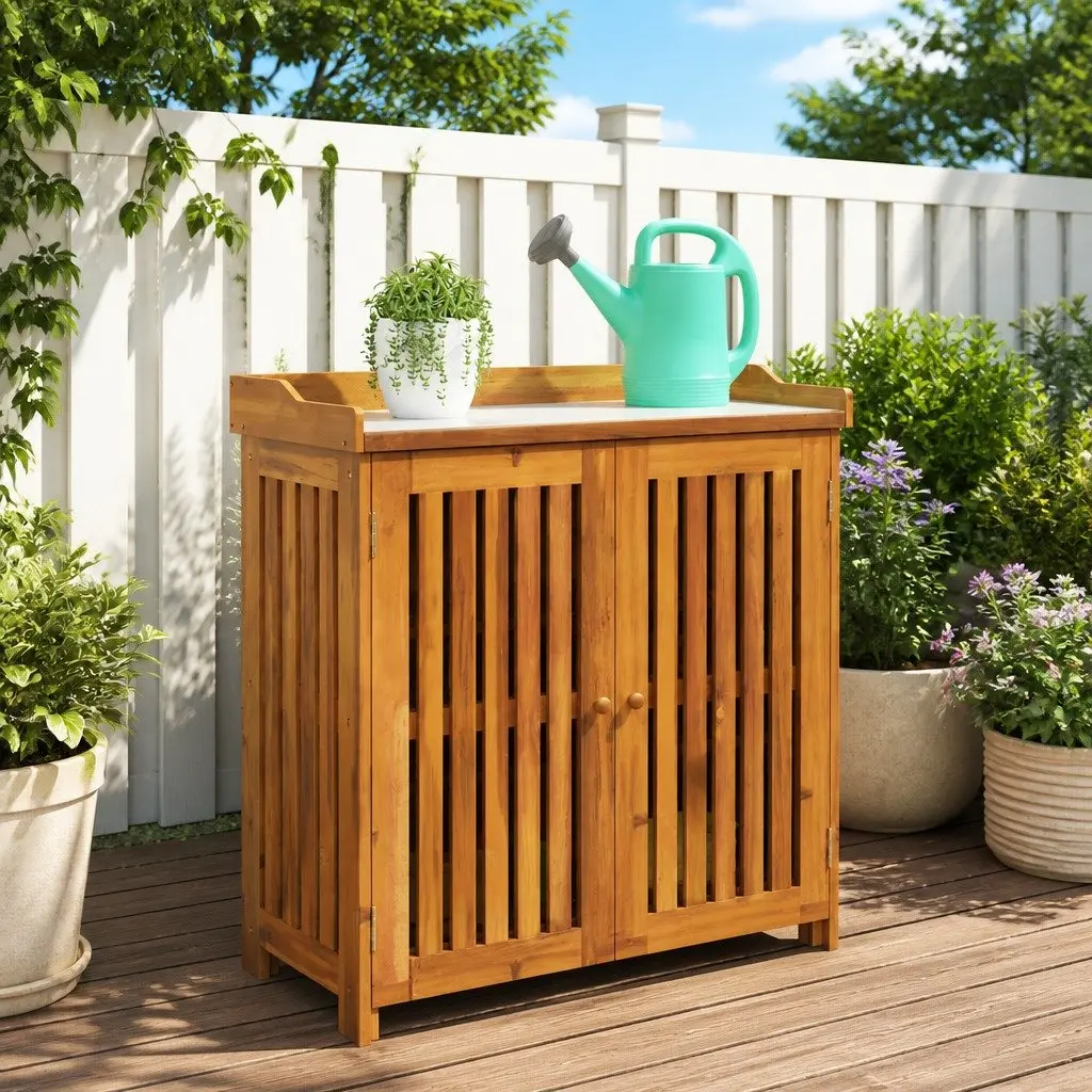 Acacia Wood Storage for Garden and Balcony