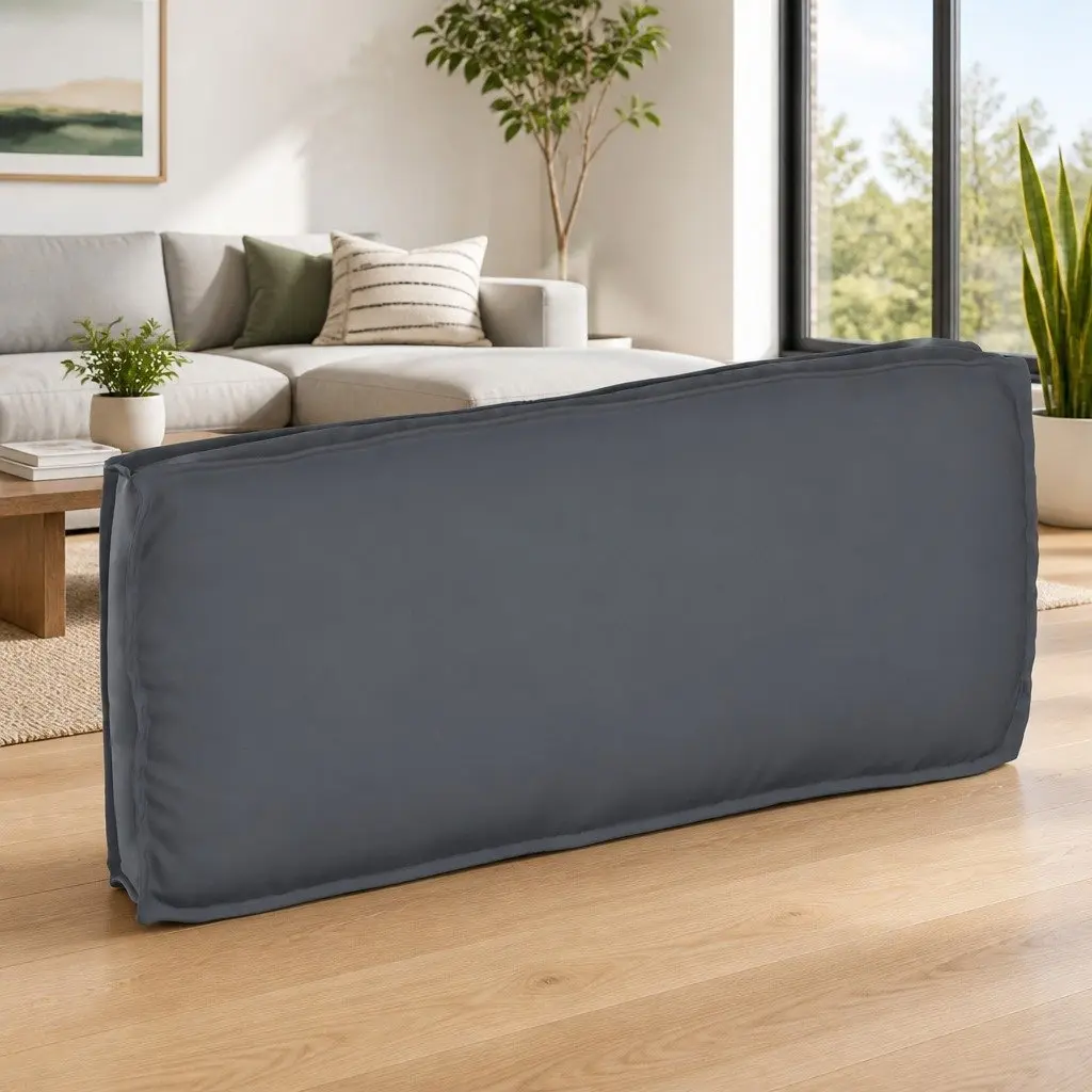 Cushion Oxford Fabric Rectangular 120x50cm Anthracite