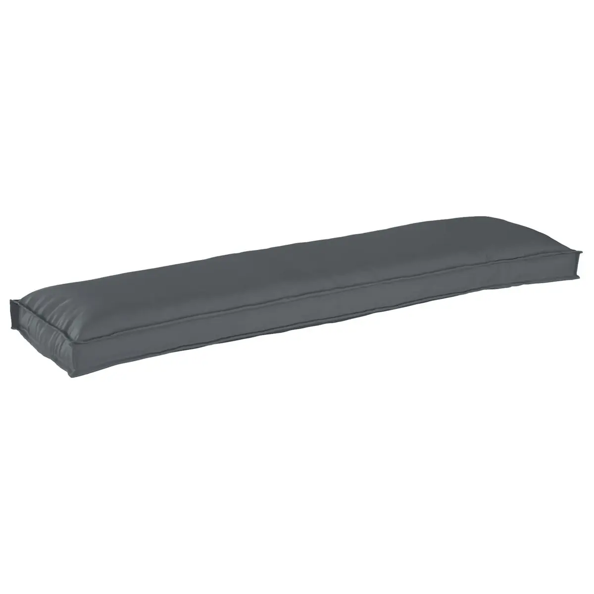 Cushion Set 2 Pieces Oxford Fabric Anthracite 150x40x8cm Water-Resistant for Outdoor Garden Seating