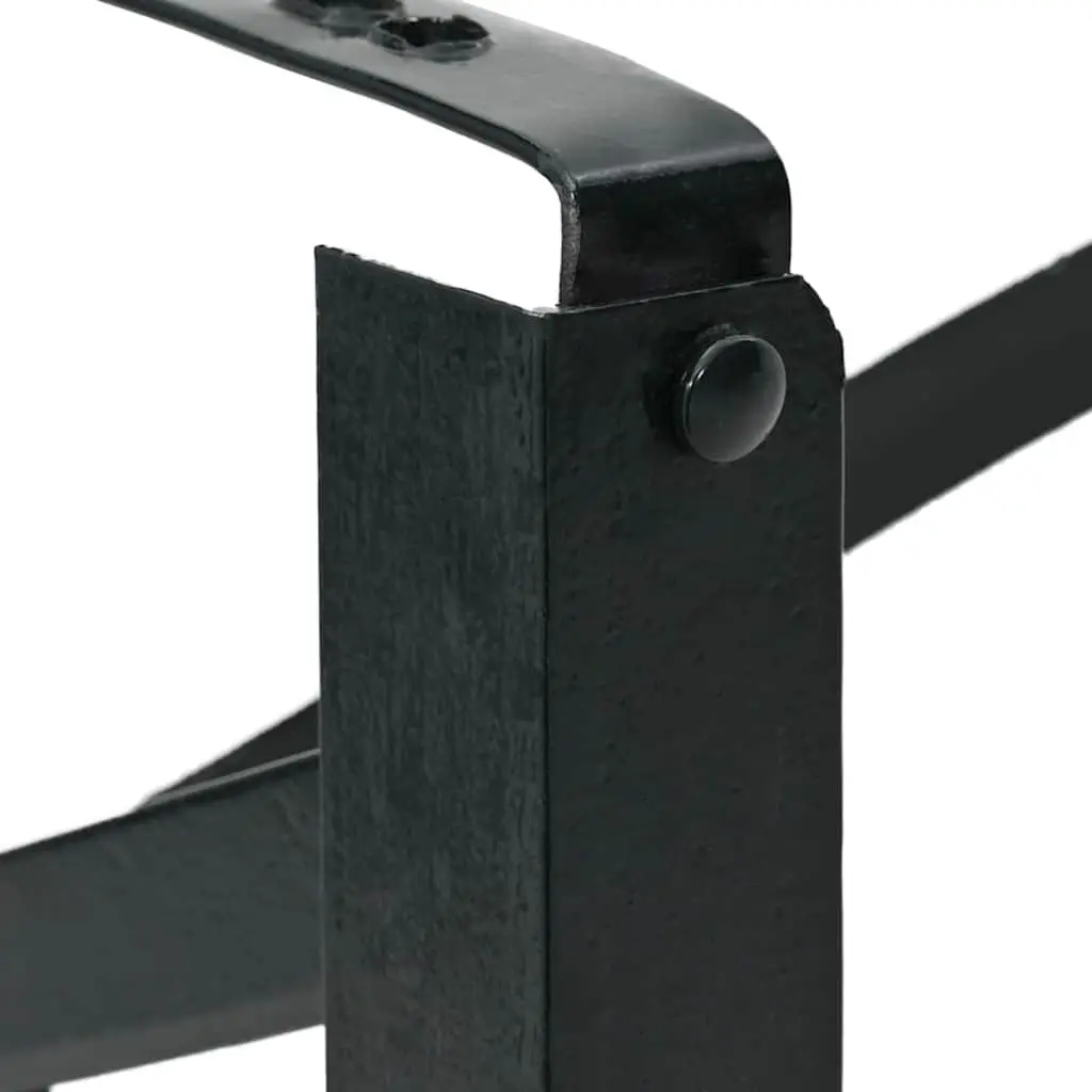 Beer Bench Legs Black Powder-Coated Steel Furniture Legs Indoor Bench Support