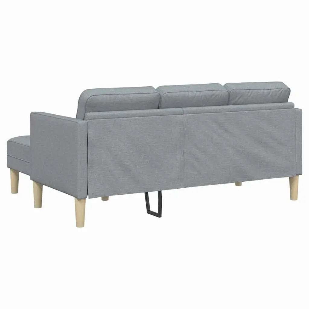 Modular Sofa Set Engineered Wood Light Grey Polyester Reconfigurable