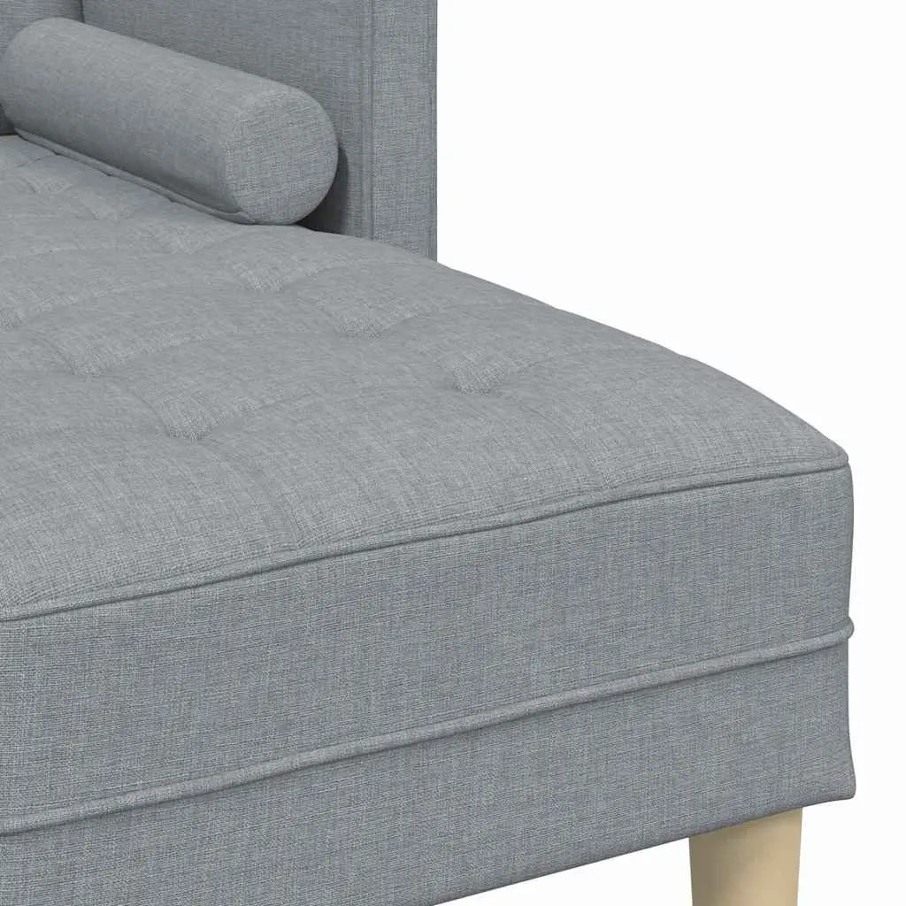 Modular Sofa Set Engineered Wood Light Grey Polyester Reconfigurable