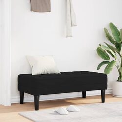 Practical Black Velvet Bench Ottoman for Your Home