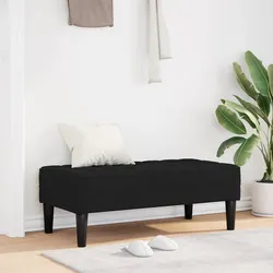 Practical Black Velvet Bench Ottoman for Your Home