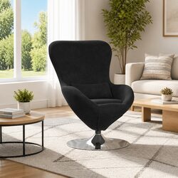 Perfect Black Velvet Chair for Reading and Relaxing