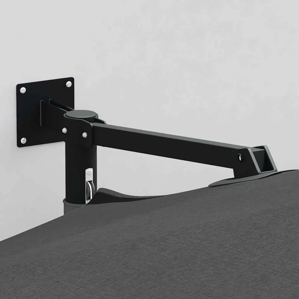 Garden Parasol Cantilever Polyester 248cm Anthracite Outdoor Sunshade Tilt Patio Umbrella