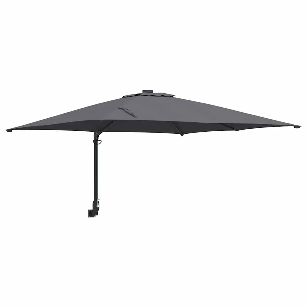 Garden Parasol Steel 248.5cm Anthracite Outdoor Umbrella with Tilt Crank