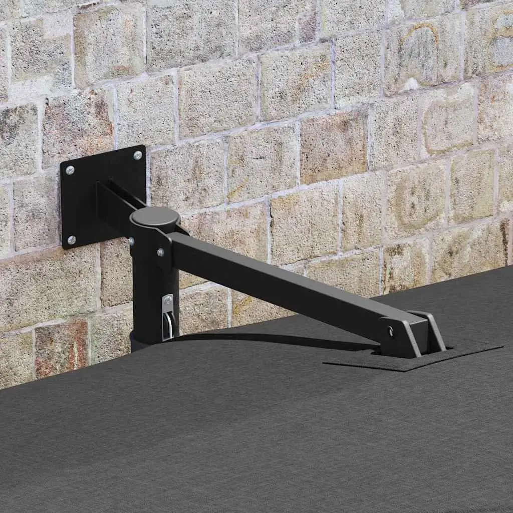 Garden Parasol Steel 248.5cm Anthracite Outdoor Umbrella with Tilt Crank
