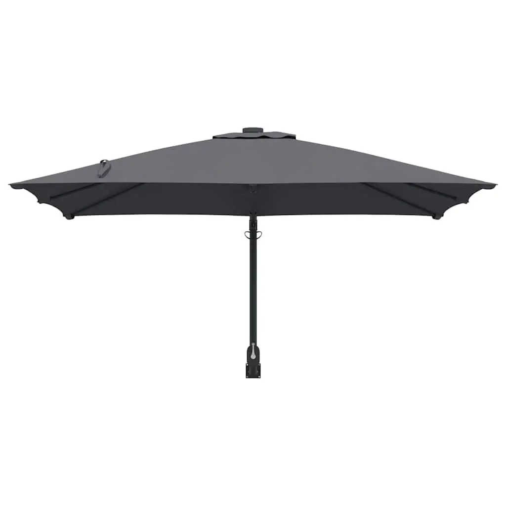 Garden Parasol Steel 248.5cm Anthracite Outdoor Umbrella with Tilt Crank