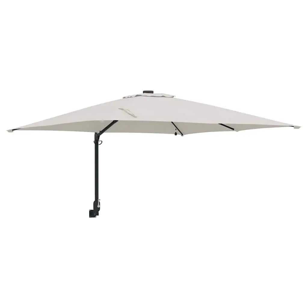 Cantilever Garden Parasol Polyester 248.5 x 247.5 x 160 cm Brown
