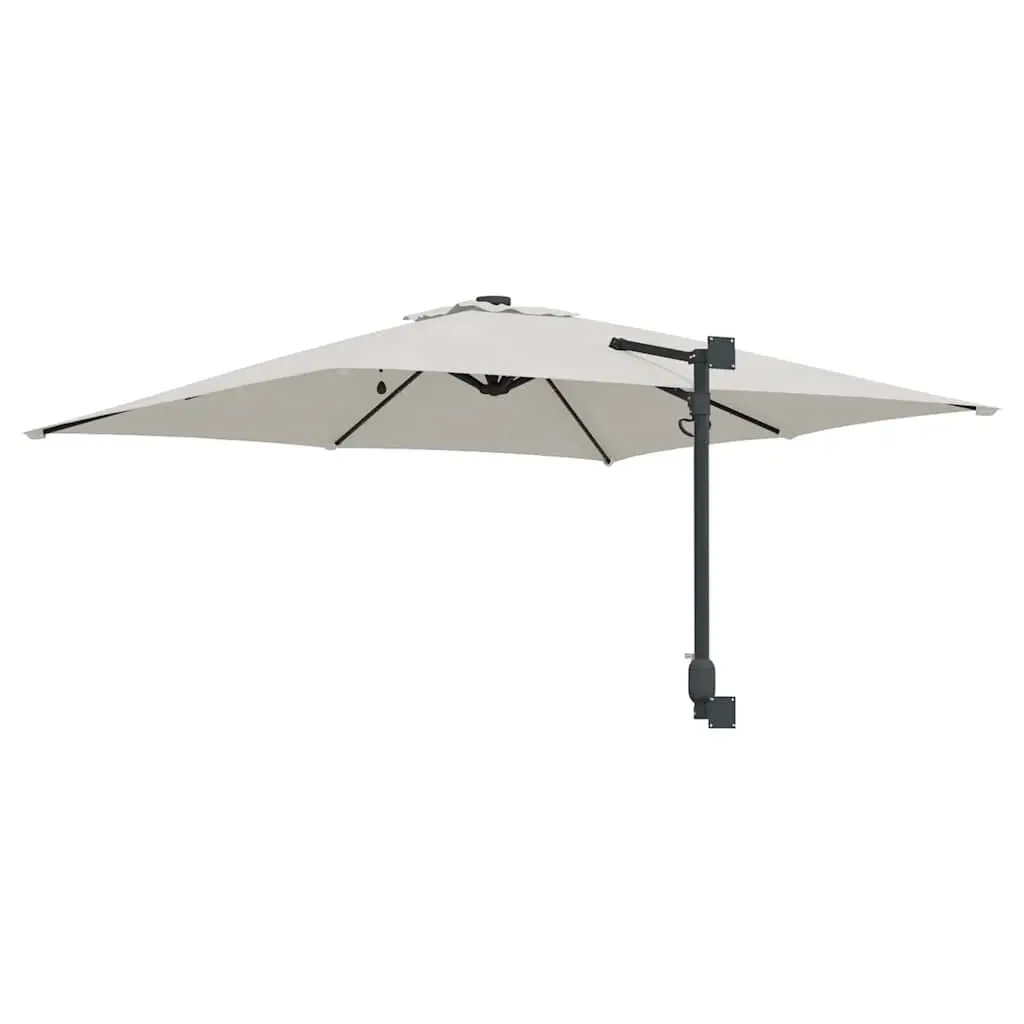 Cantilever Garden Parasol Polyester 248.5 x 247.5 x 160 cm Brown