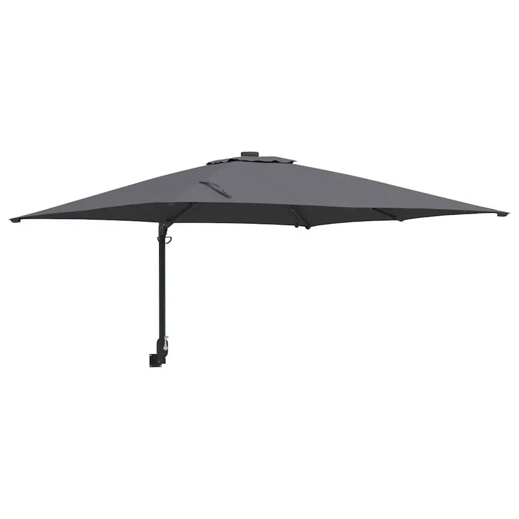 Garden Parasol Cantilever Outdoor Umbrella Sunshade with LED Lights Tilt