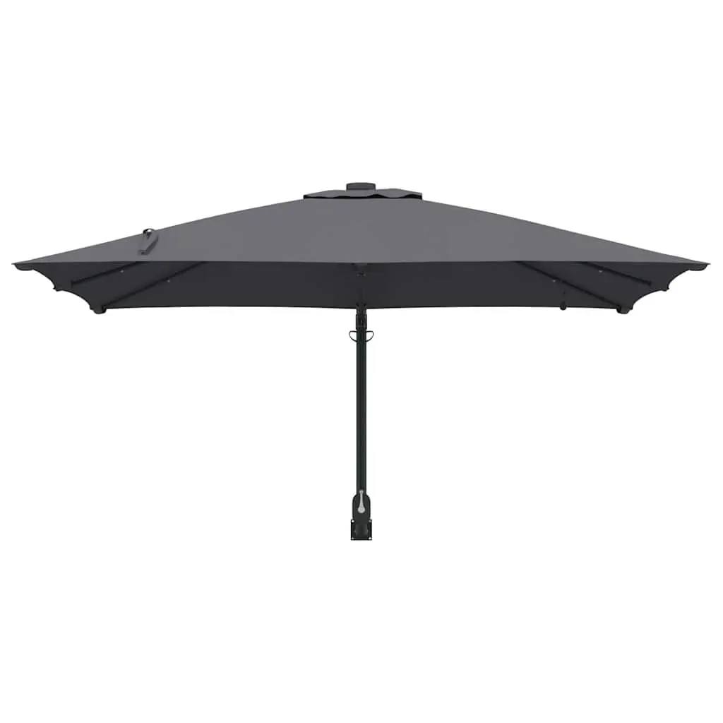 Garden Parasol Cantilever Outdoor Umbrella Sunshade with LED Lights Tilt