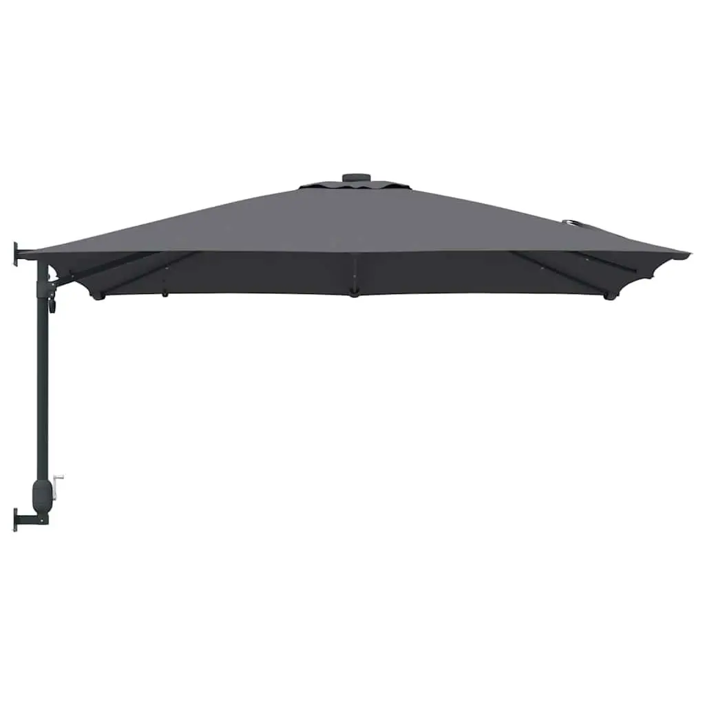 Garden Parasol Cantilever Outdoor Umbrella Sunshade with LED Lights Tilt