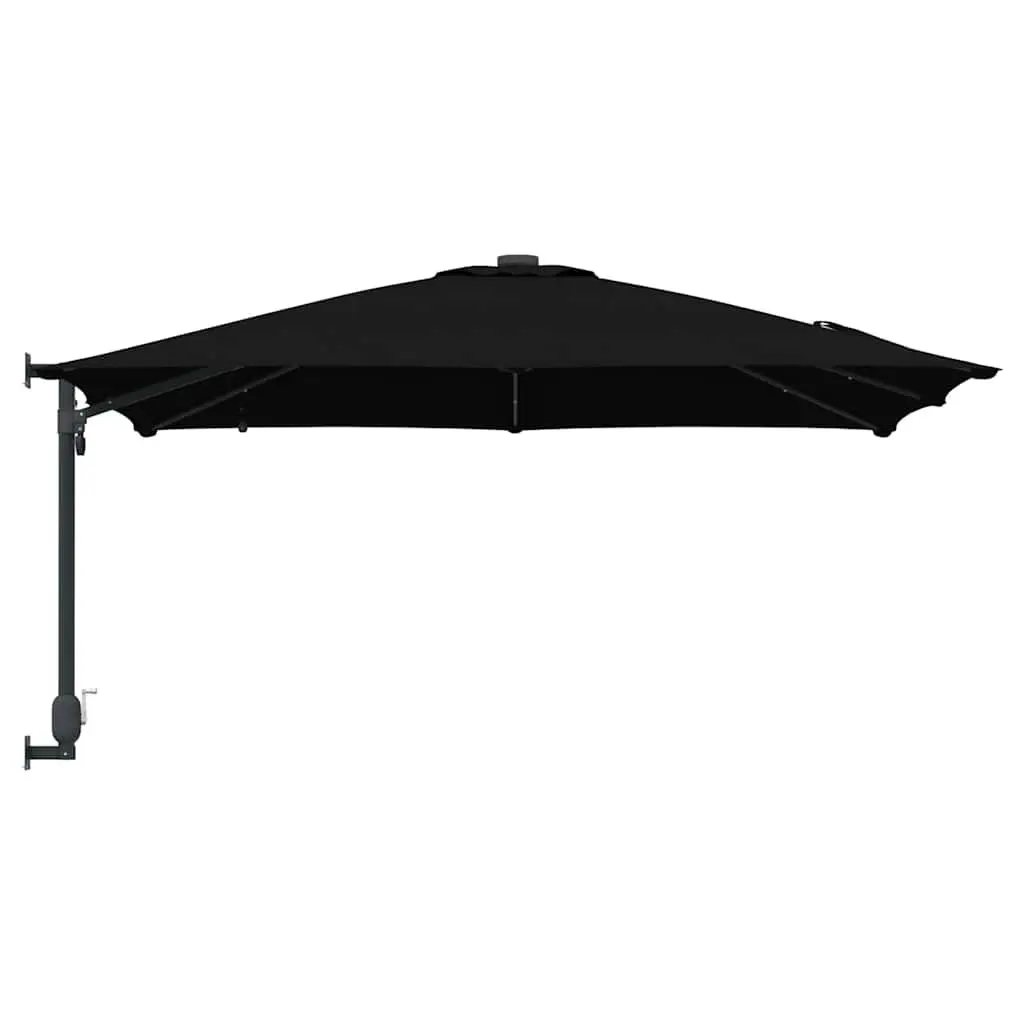 Garden Parasol Cantilever Umbrella UV-Resistant Polyester 248.5cm Black