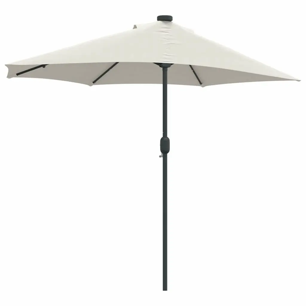 Garden Parasol Collapsible Steel Frame Polyester Canopy 294x150x223cm Brown
