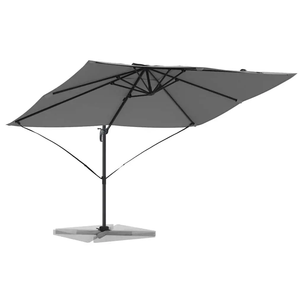 Cantilever Parasol Polyester 351x250x260cm Anthracite Garden Patio Outdoor Sunshade