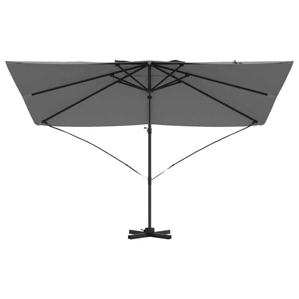 Cantilever Parasol Polyester 351x250x260cm Anthracite Garden Patio Outdoor Sunshade