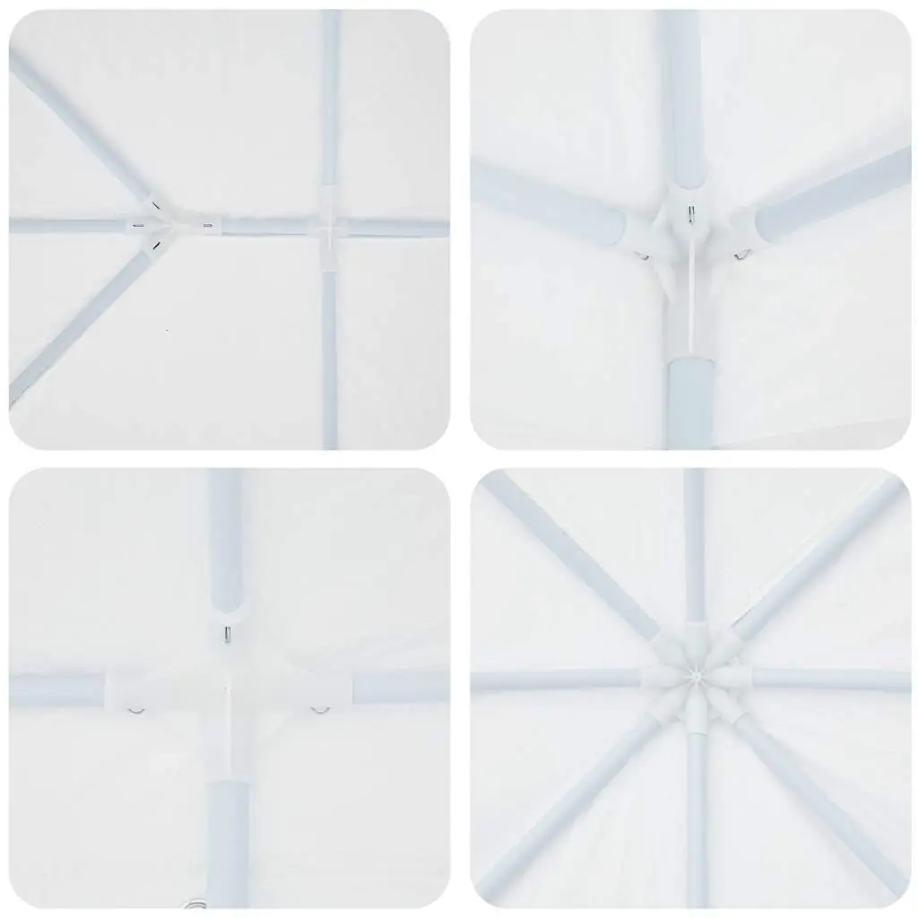 Party Tent Polyethylene and Steel Frame 400x400x266cm White