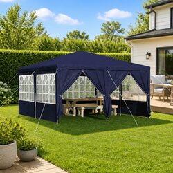 Versatile Blue Canopy Gazebo 400x400x266cm for Events