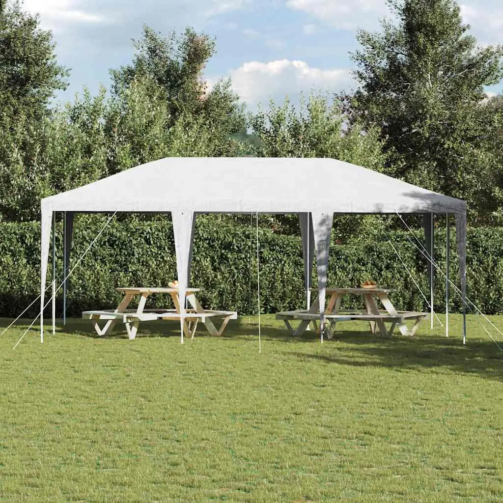 Party Tent Canopy White 600 x 400 x 266 cm Outdoor Garden Gazebo Shelter
